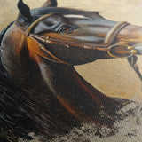 Horses 060 Canvas Art 18" x 24" / 45 x 60 cm / Black