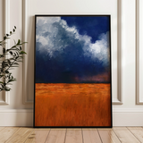 Landscape 060 Canvas Art 18" x 24" / 45 x 60 cm / Black