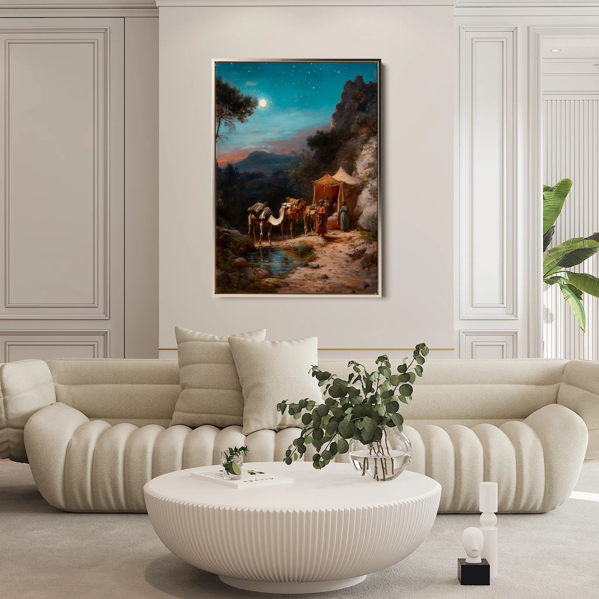 Orientalist 060 Canvas Art 18" x 24" / 45 x 60 cm / Black