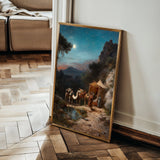 Orientalist 060 Canvas Art 18" x 24" / 45 x 60 cm / Black