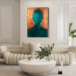 Portrait 060 Canvas Art 60 x 40 cm / Black