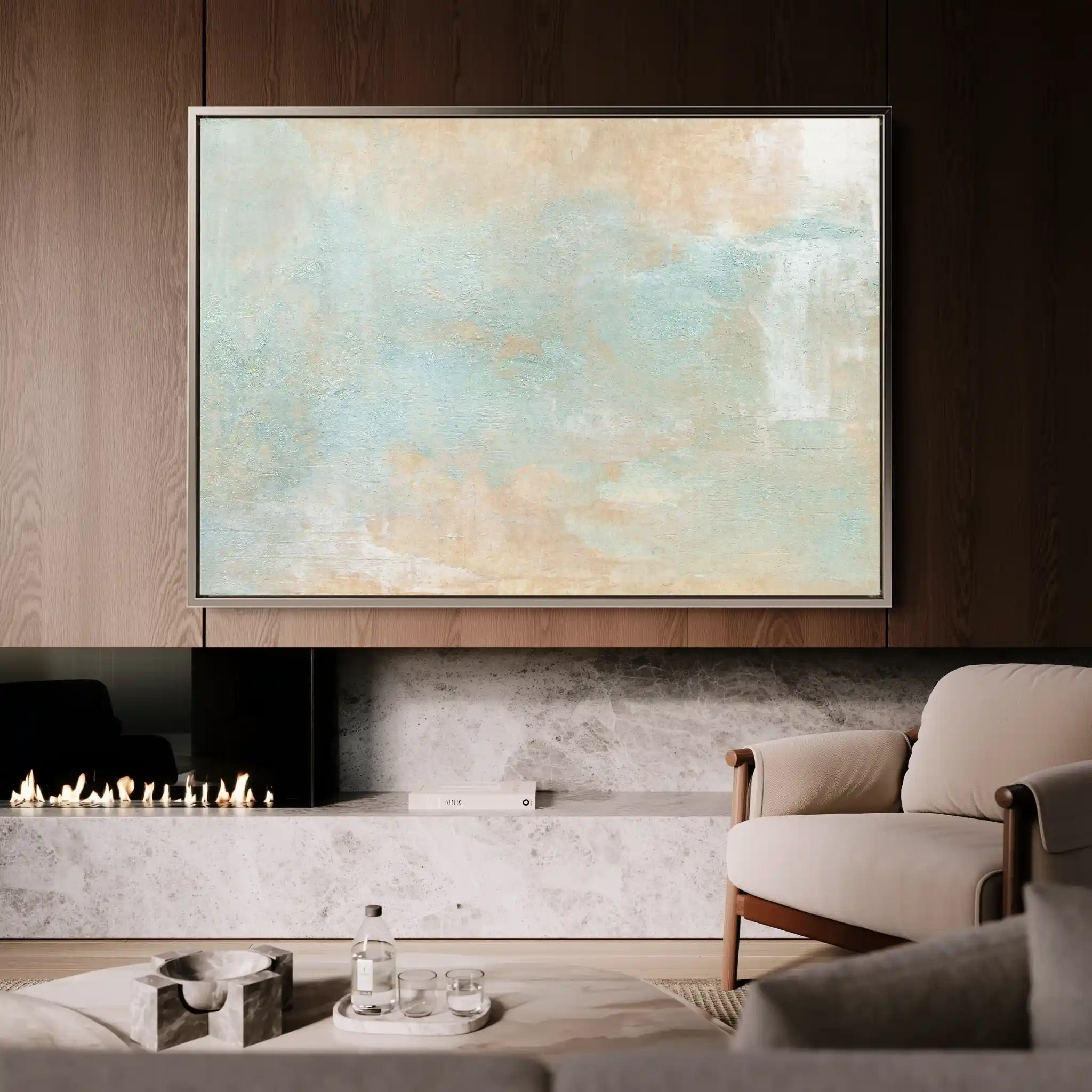 Abstract 061 Canvas Art 60 x 40 cm / Black