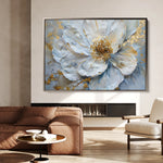 Floral 061 Canvas Art 18" x 24" / 45 x 60 cm / Black