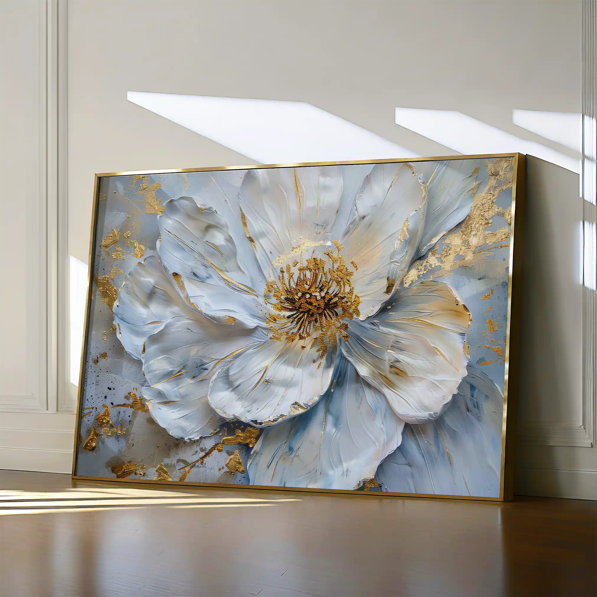 Floral 061 Canvas Art 18" x 24" / 45 x 60 cm / Black