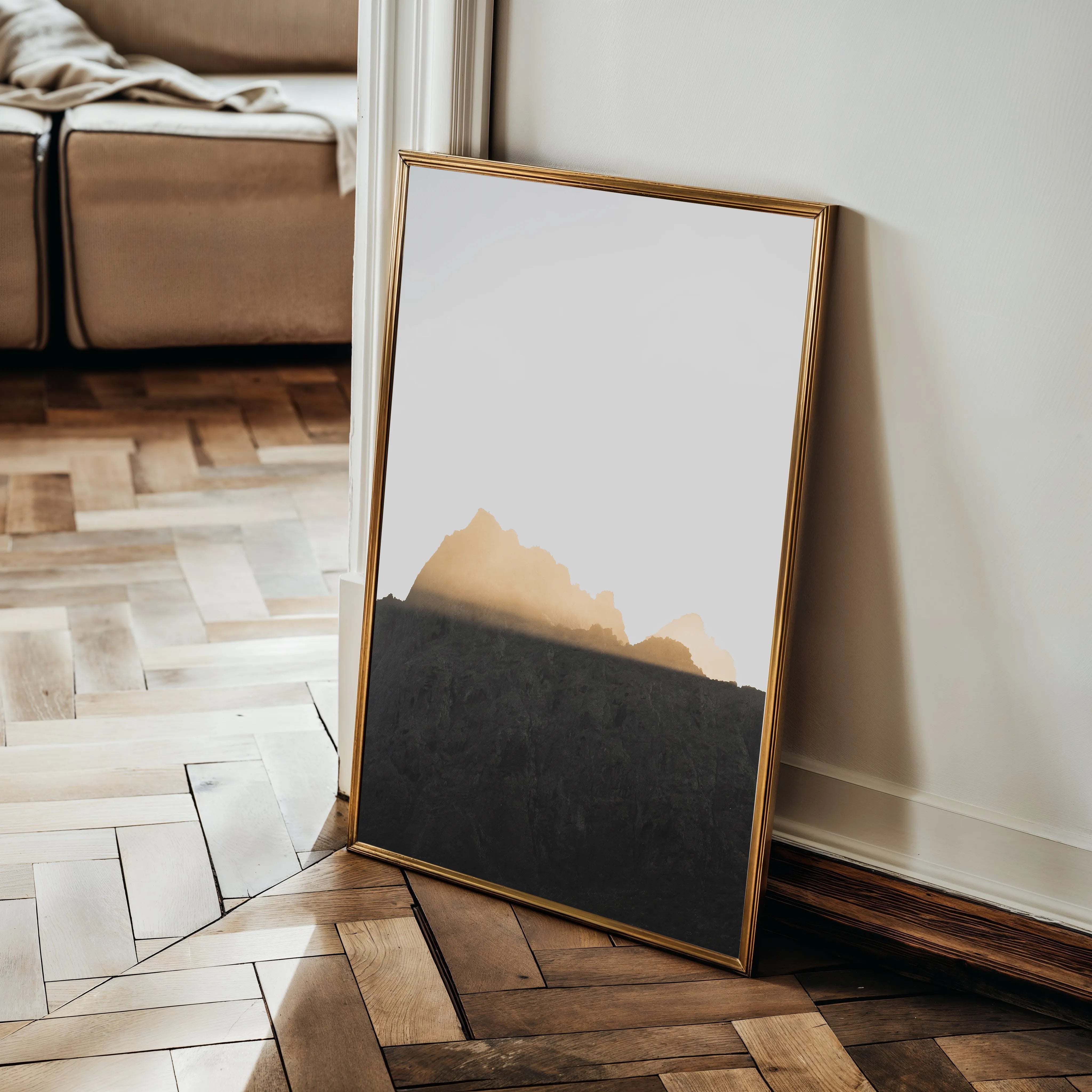 Landscape 061 Canvas Art 18" x 24" / 45 x 60 cm / Black