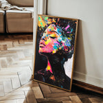 Portrait 061 Canvas Art 18" x 24" / 45 x 60 cm / Black