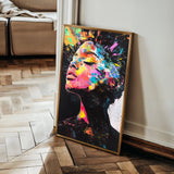 Portrait 061 Canvas Art 18" x 24" / 45 x 60 cm / Black
