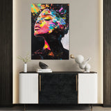 Portrait 061 Canvas Art 18" x 24" / 45 x 60 cm / Black