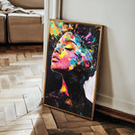 Portrait 061 Canvas Art 60 x 40 cm / Black