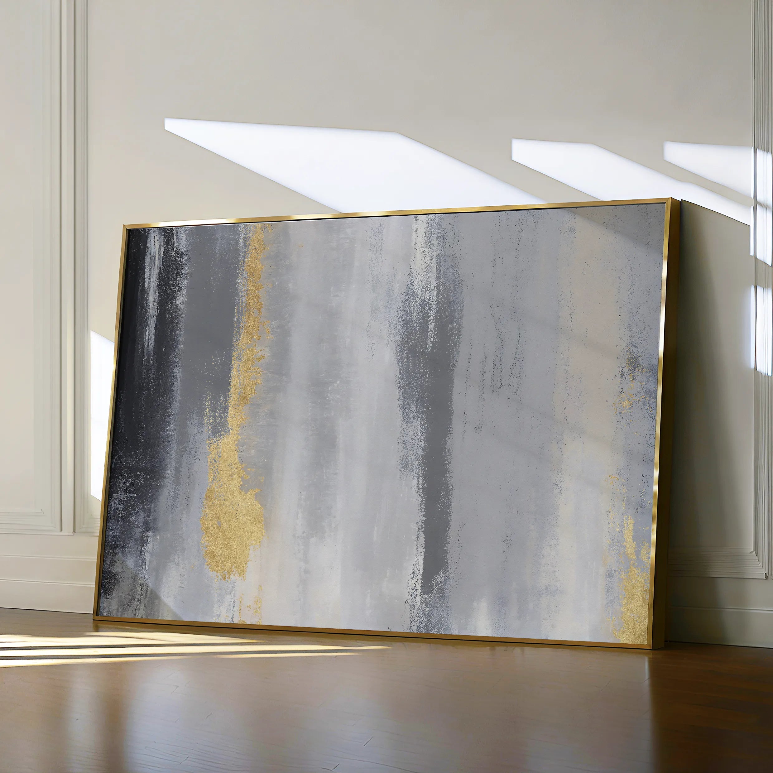 Abstract 062 Canvas Art 18" x 24" / 45 x 60 cm / Black