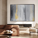 Abstract 062 Canvas Art 18" x 24" / 45 x 60 cm / Black