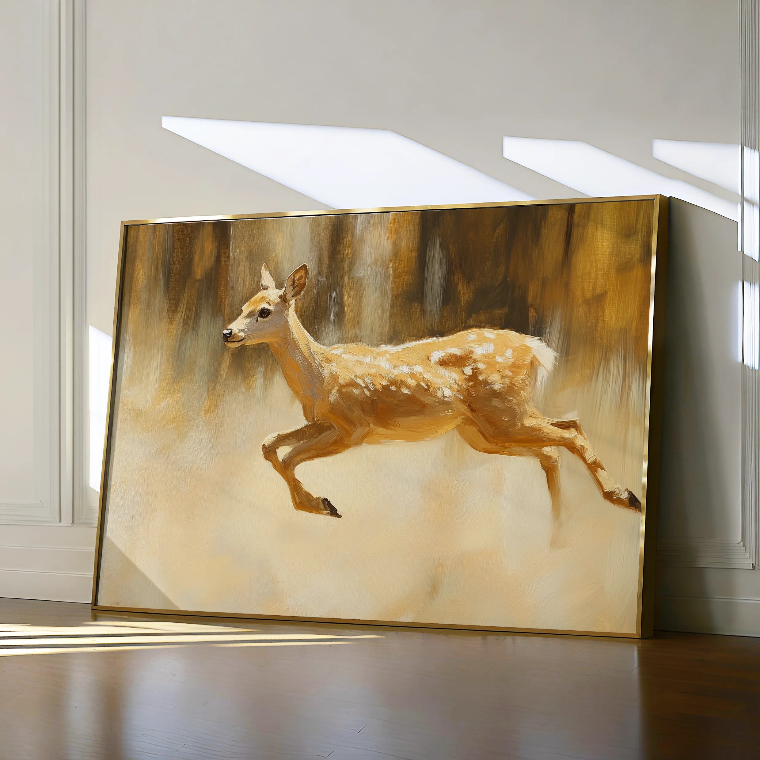 Animals 062 Canvas Art 18" x 24" / 45 x 60 cm / Black