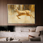 Animals 062 Canvas Art 18" x 24" / 45 x 60 cm / Black