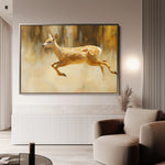 Animals 062 Canvas Art 18" x 24" / 45 x 60 cm / Black