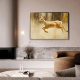 Animals 062 Canvas Art 18" x 24" / 45 x 60 cm / Black