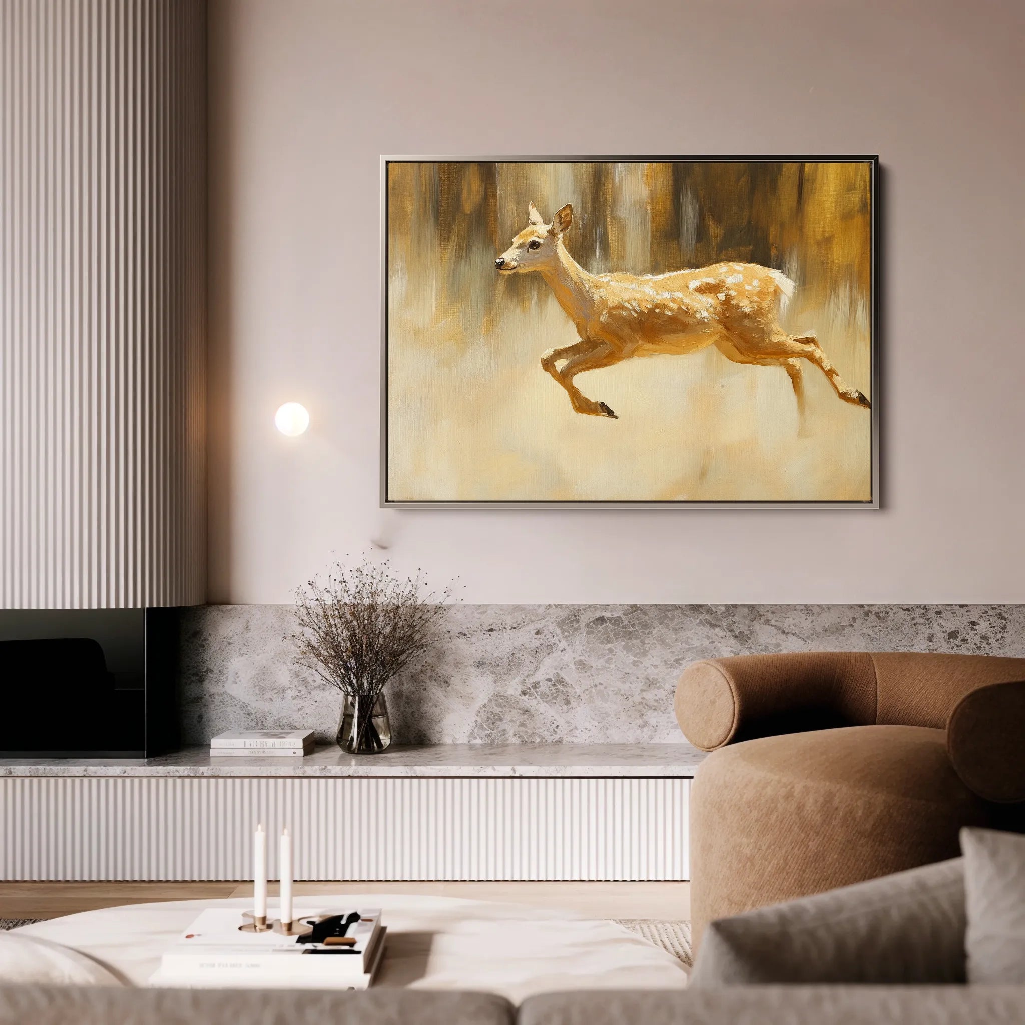 Animals 062 Canvas Art 18" x 24" / 45 x 60 cm / Black