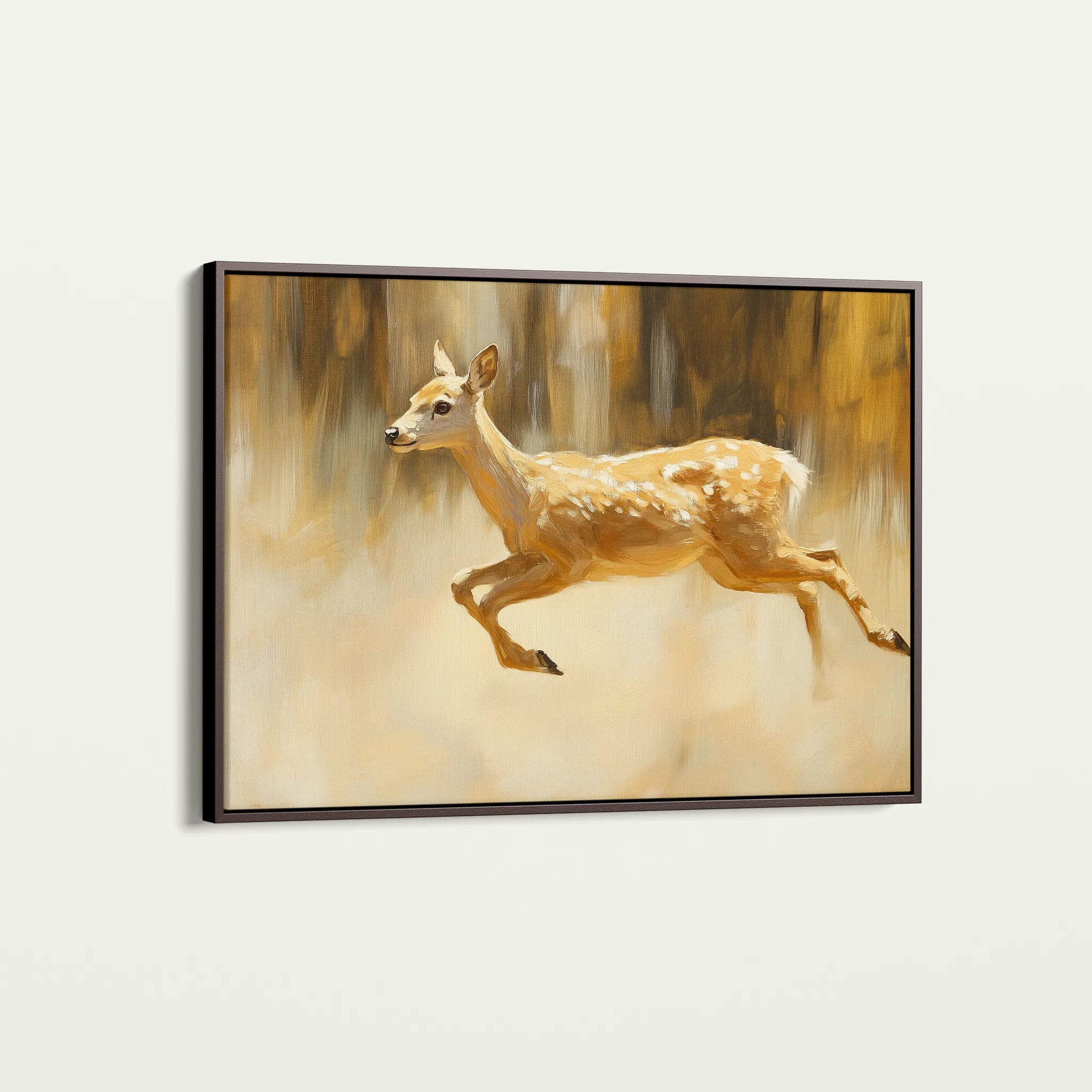 Animals 062 Canvas Art 18" x 24" / 45 x 60 cm / Black