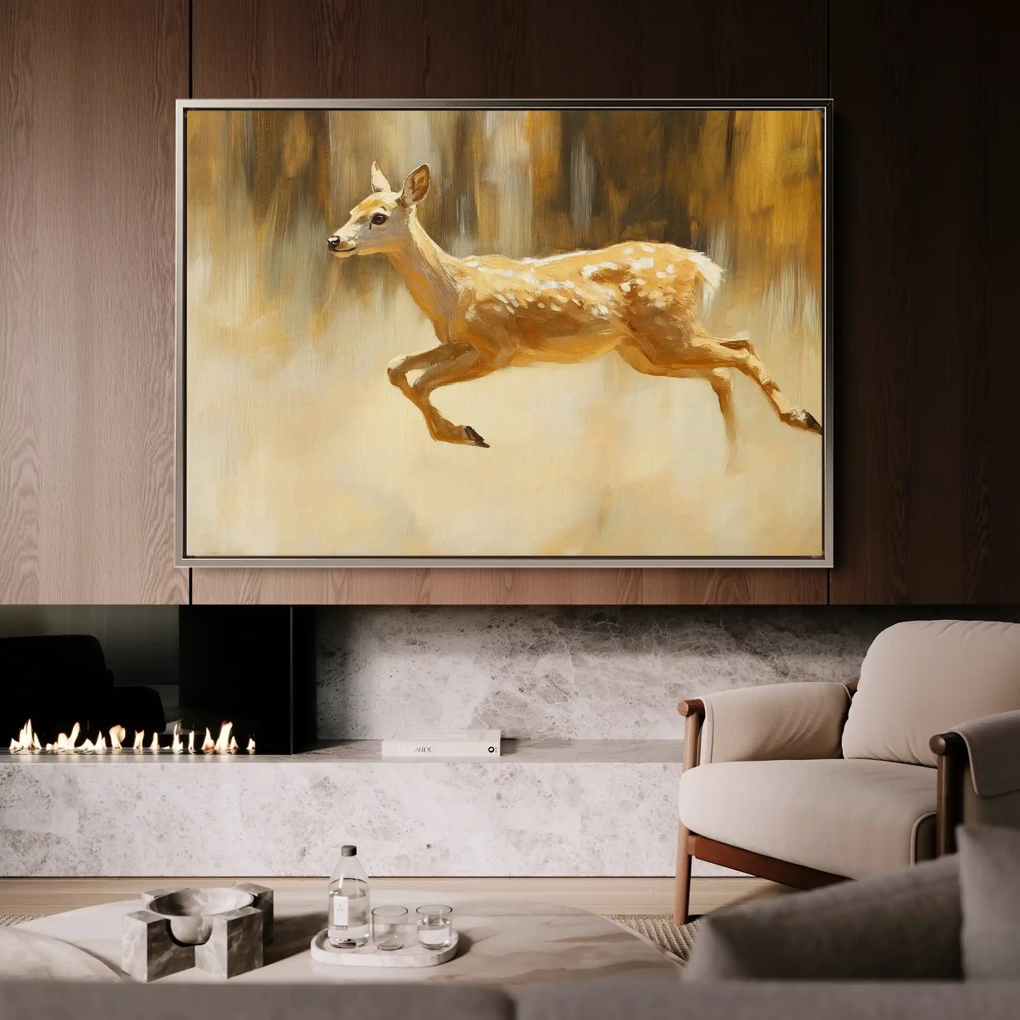Animals 062 Canvas Art 60 x 40 cm / Black