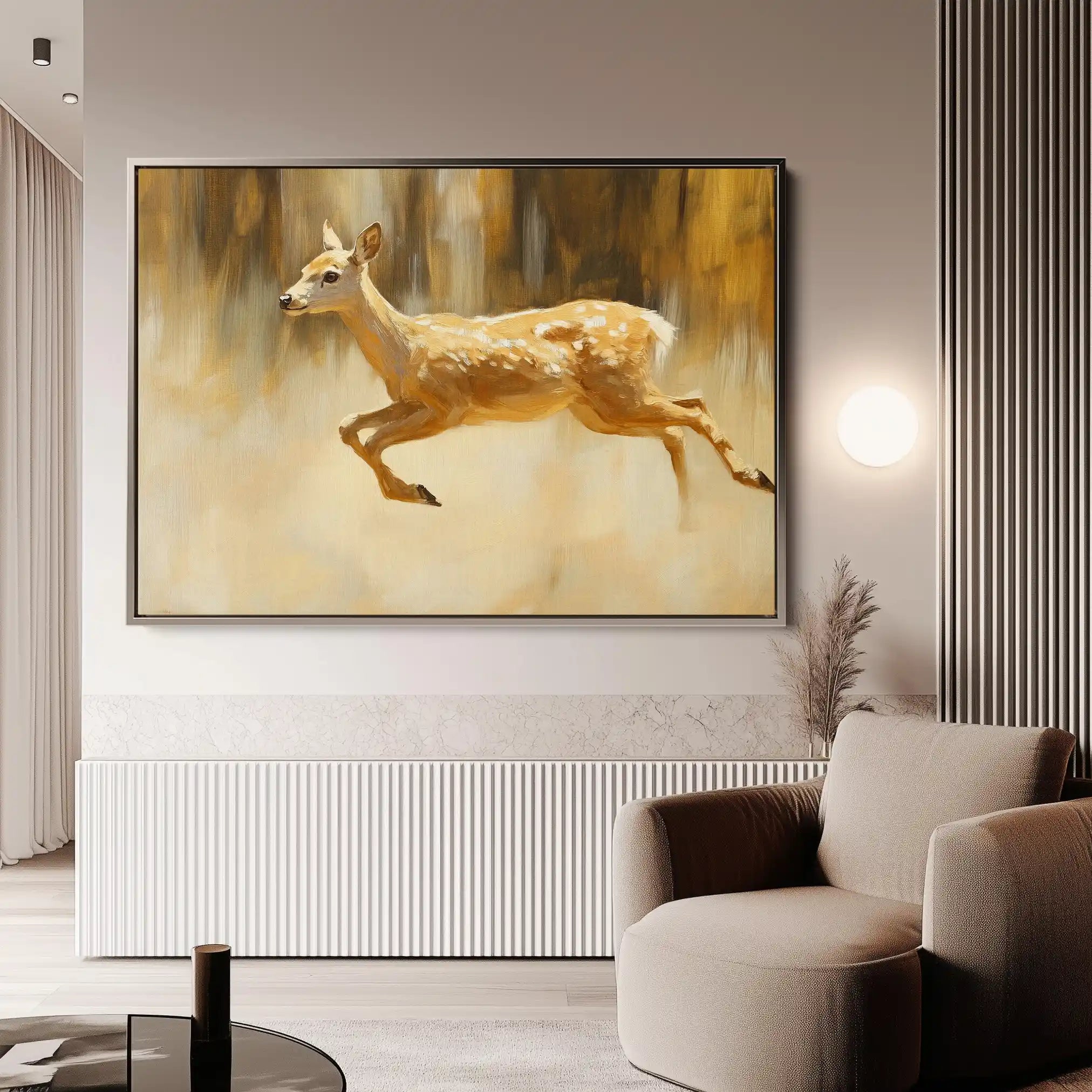 Animals 062 Canvas Art 60 x 40 cm / Black