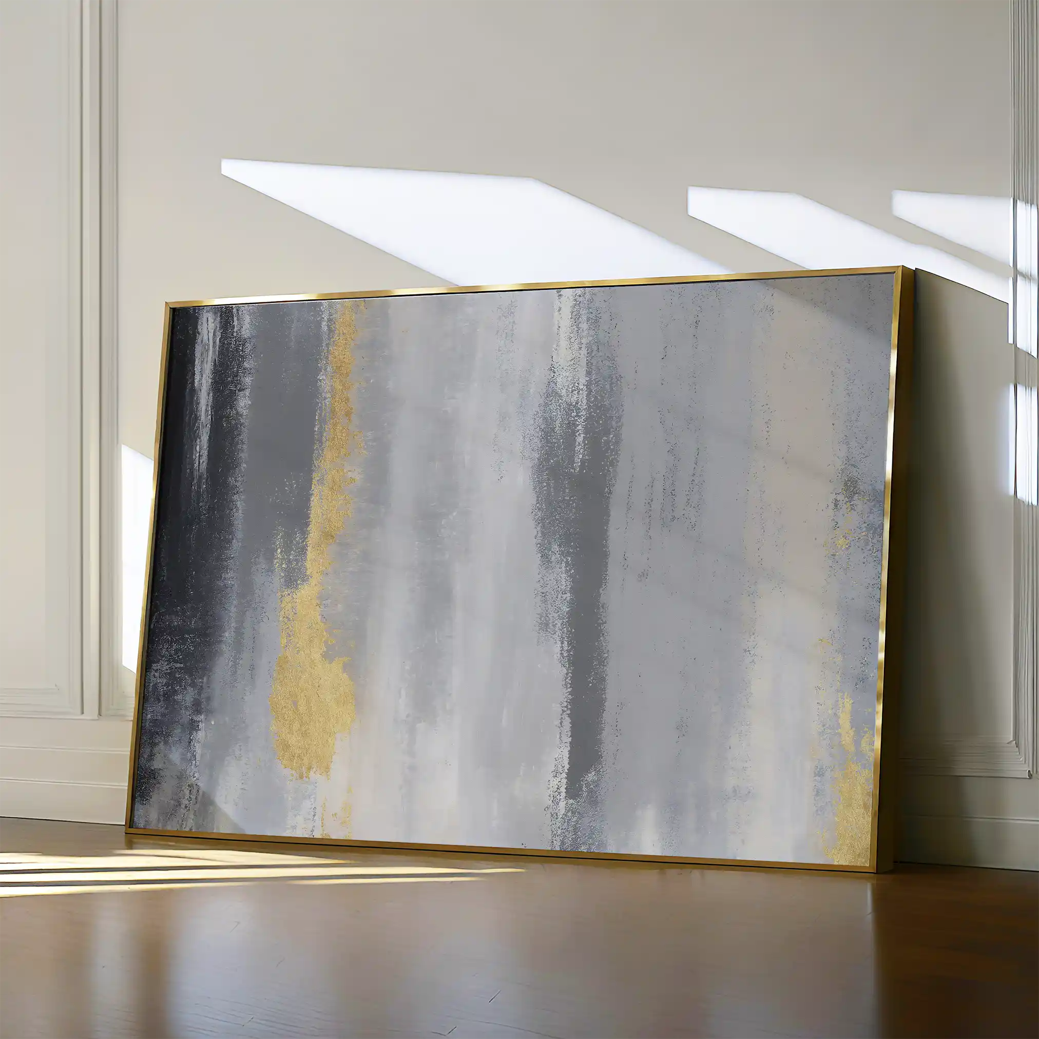 Abstract 062 Canvas Art 60 x 40 cm / Black