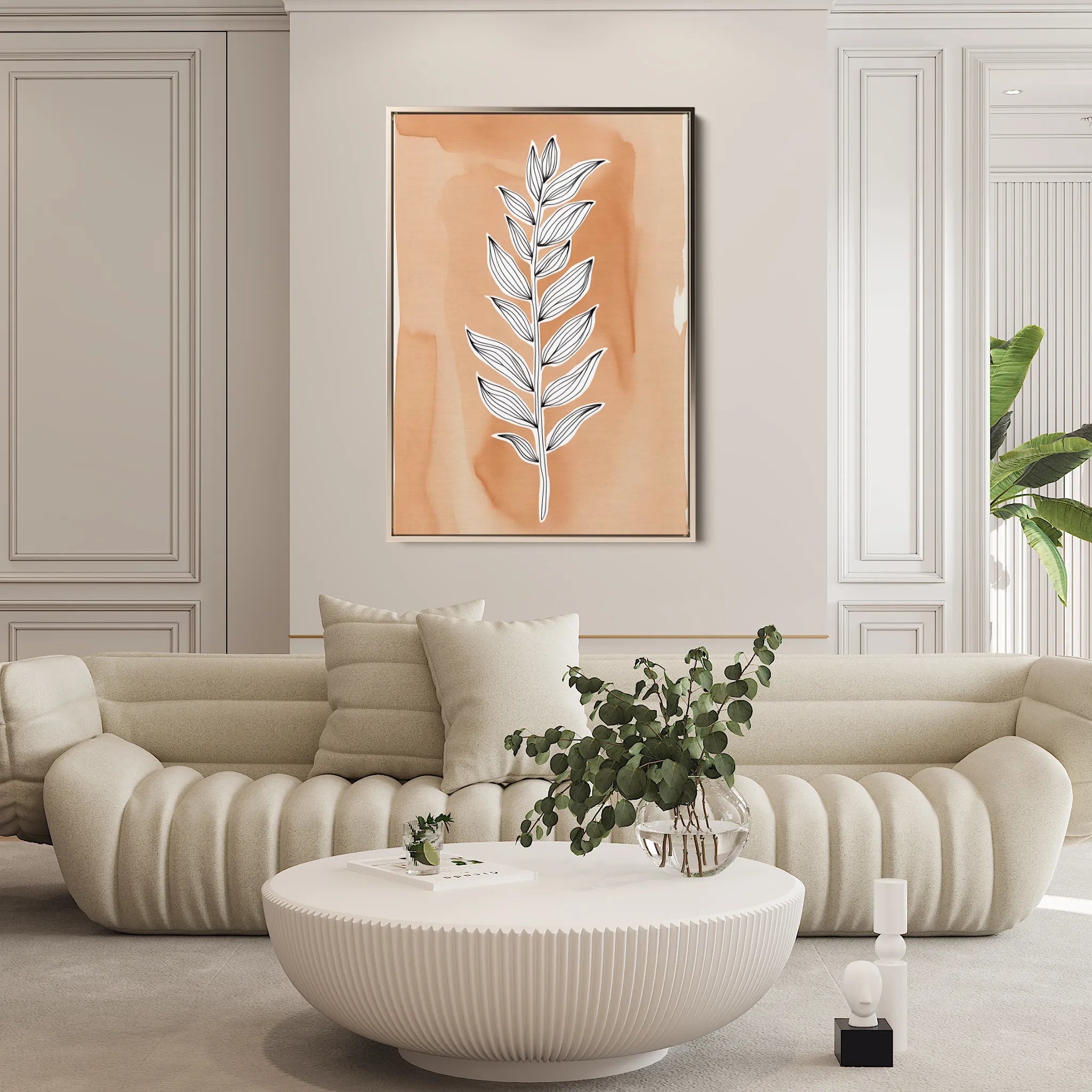 Boho 062 Canvas Art 18" x 24" / 45 x 60 cm / Black