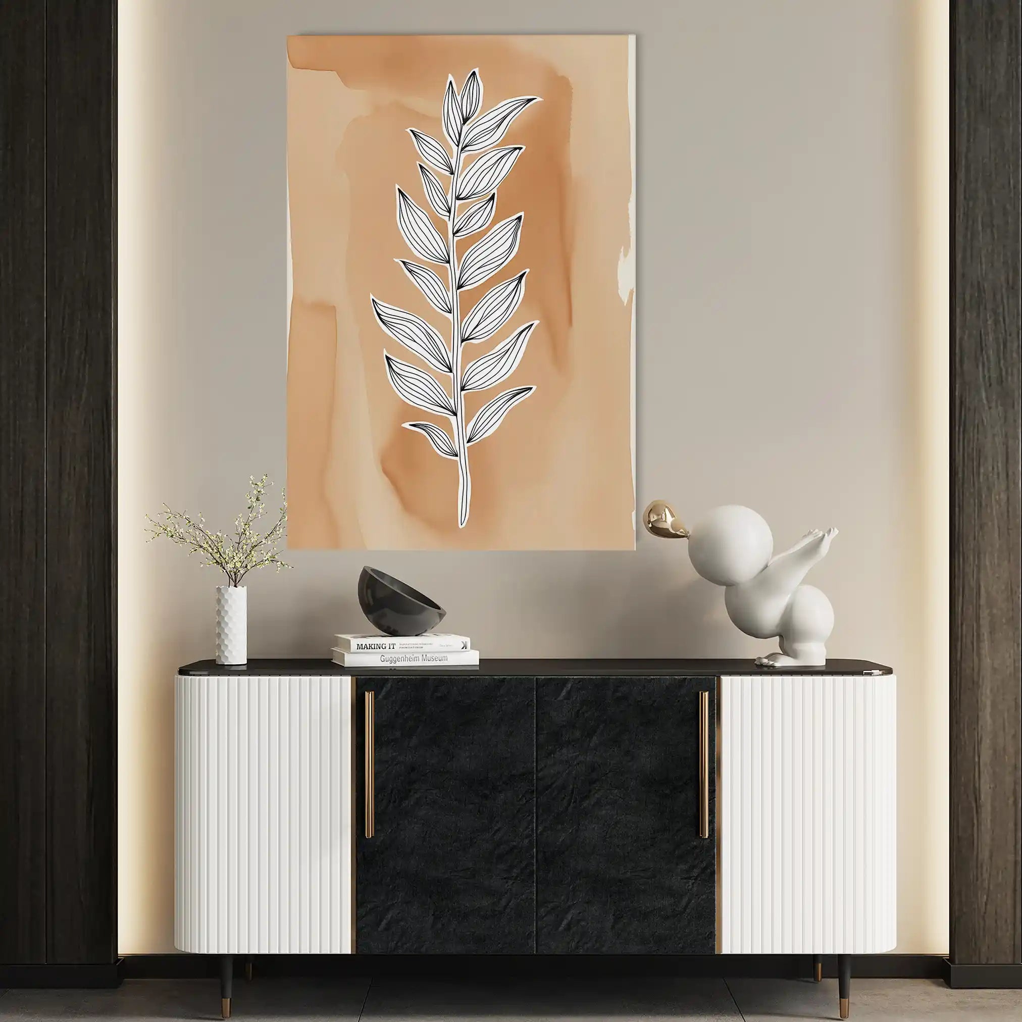 Boho 062 Canvas Art 60 x 40 cm / Black