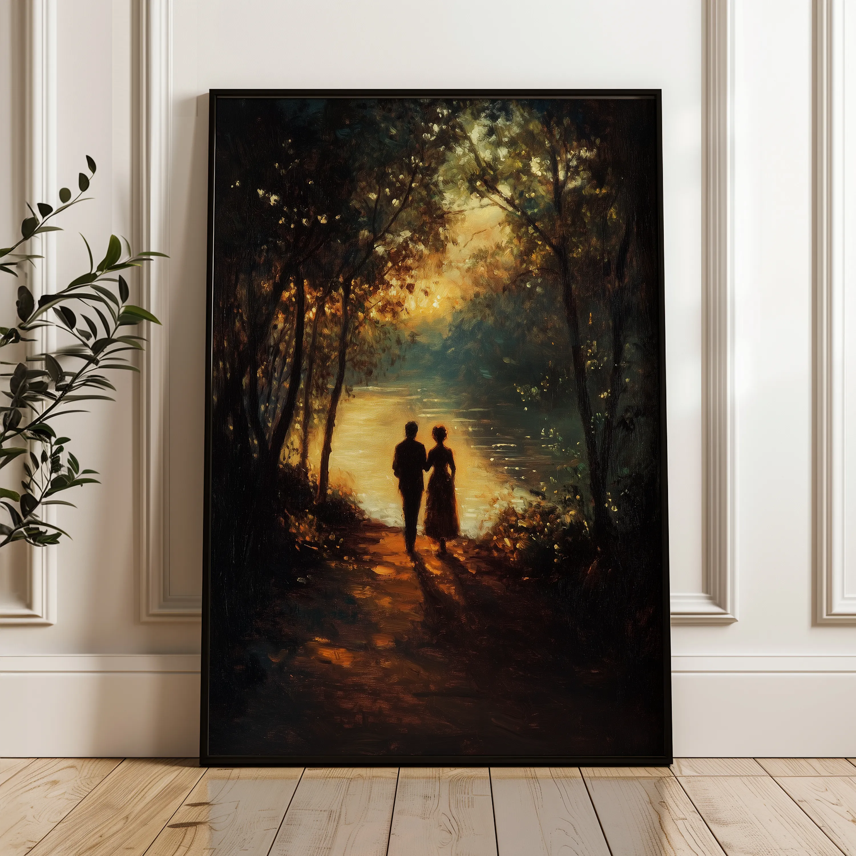 Classic 062 Canvas Art 18" x 24" / 45 x 60 cm / Black