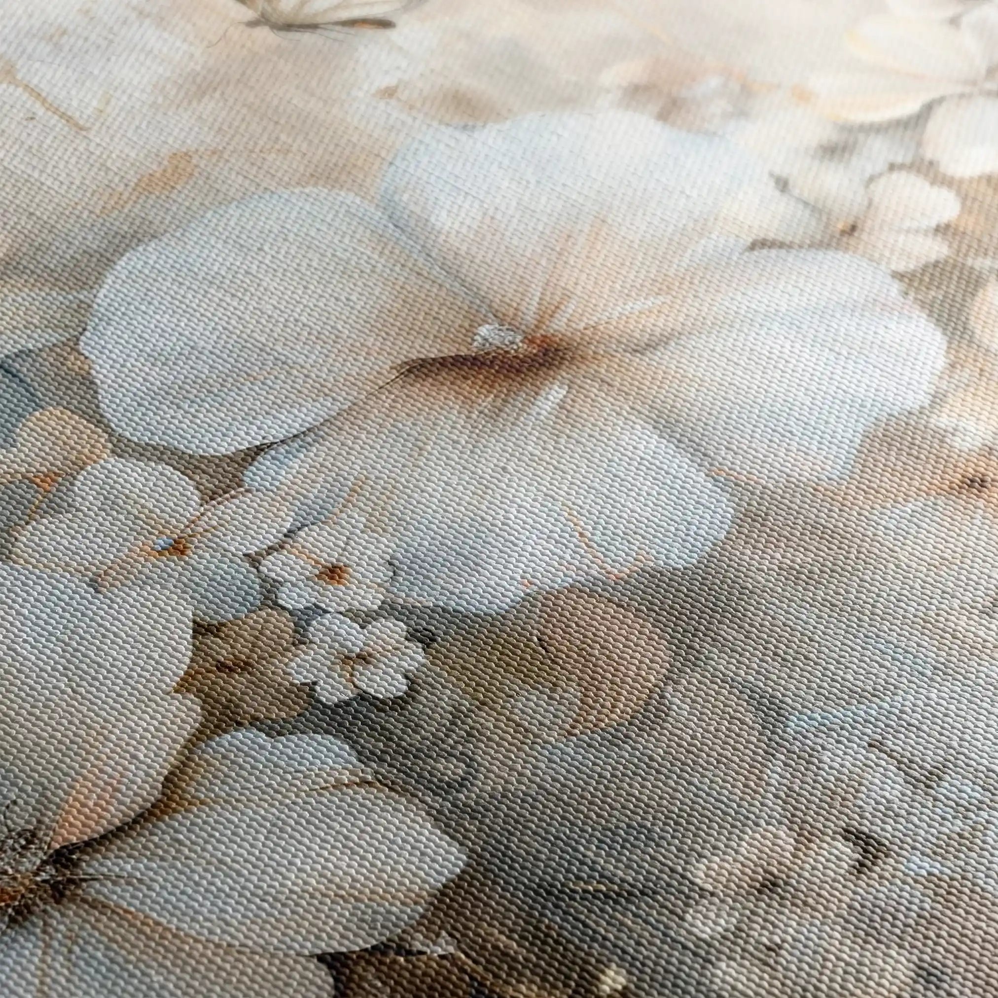 Floral 062 Canvas Art 18" x 24" / 45 x 60 cm / Black
