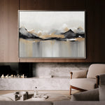 Landscape 062 Canvas Art 18" x 24" / 45 x 60 cm / Black