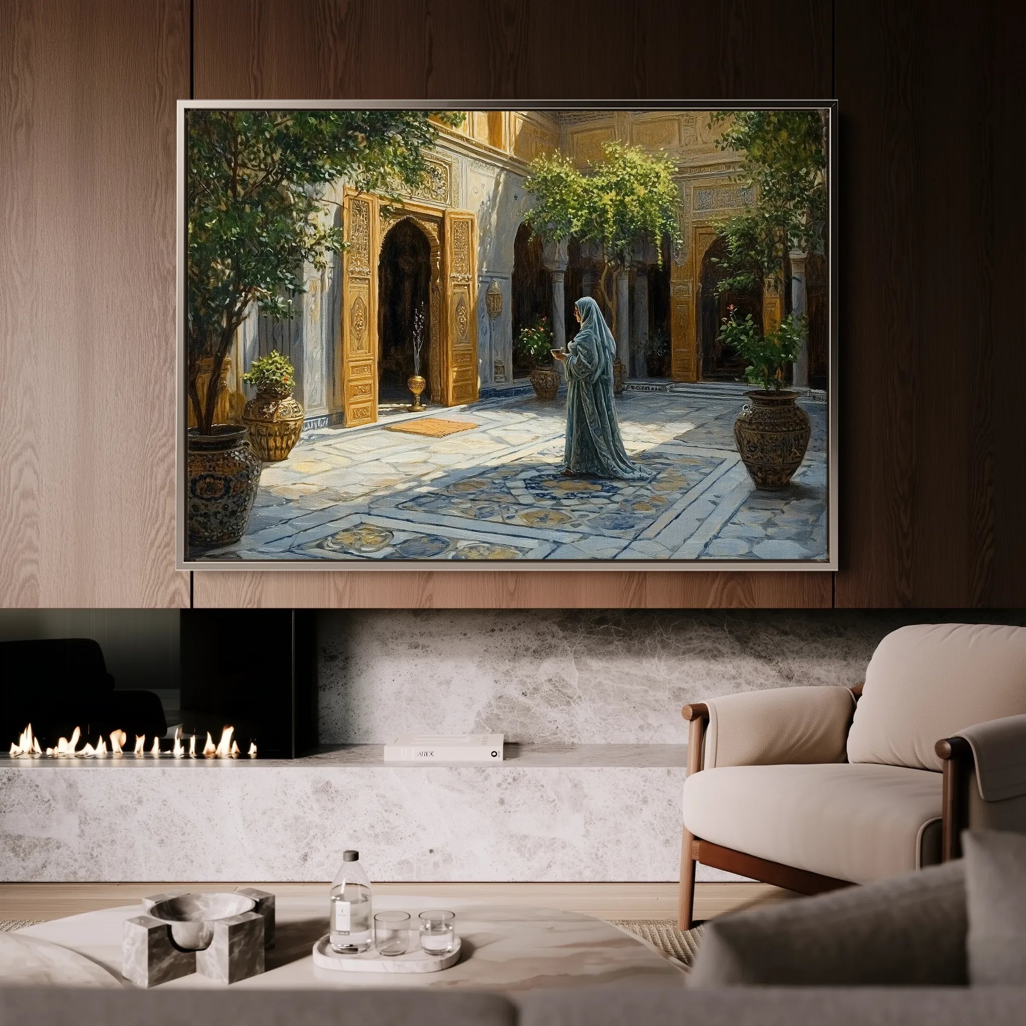 Orientalist 062 Canvas Art 18" x 24" / 45 x 60 cm / Black