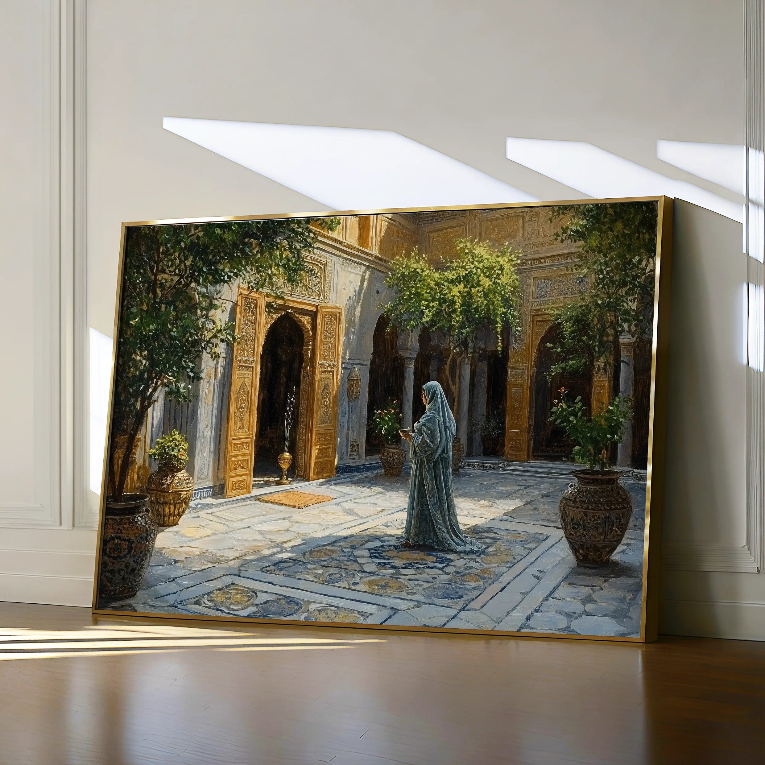 Orientalist 062 Canvas Art 18" x 24" / 45 x 60 cm / Black