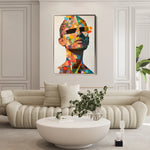 Portrait 062 Canvas Art 18" x 24" / 45 x 60 cm / Black