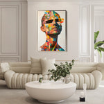 Portrait 062 Canvas Art 60 x 40 cm / Black