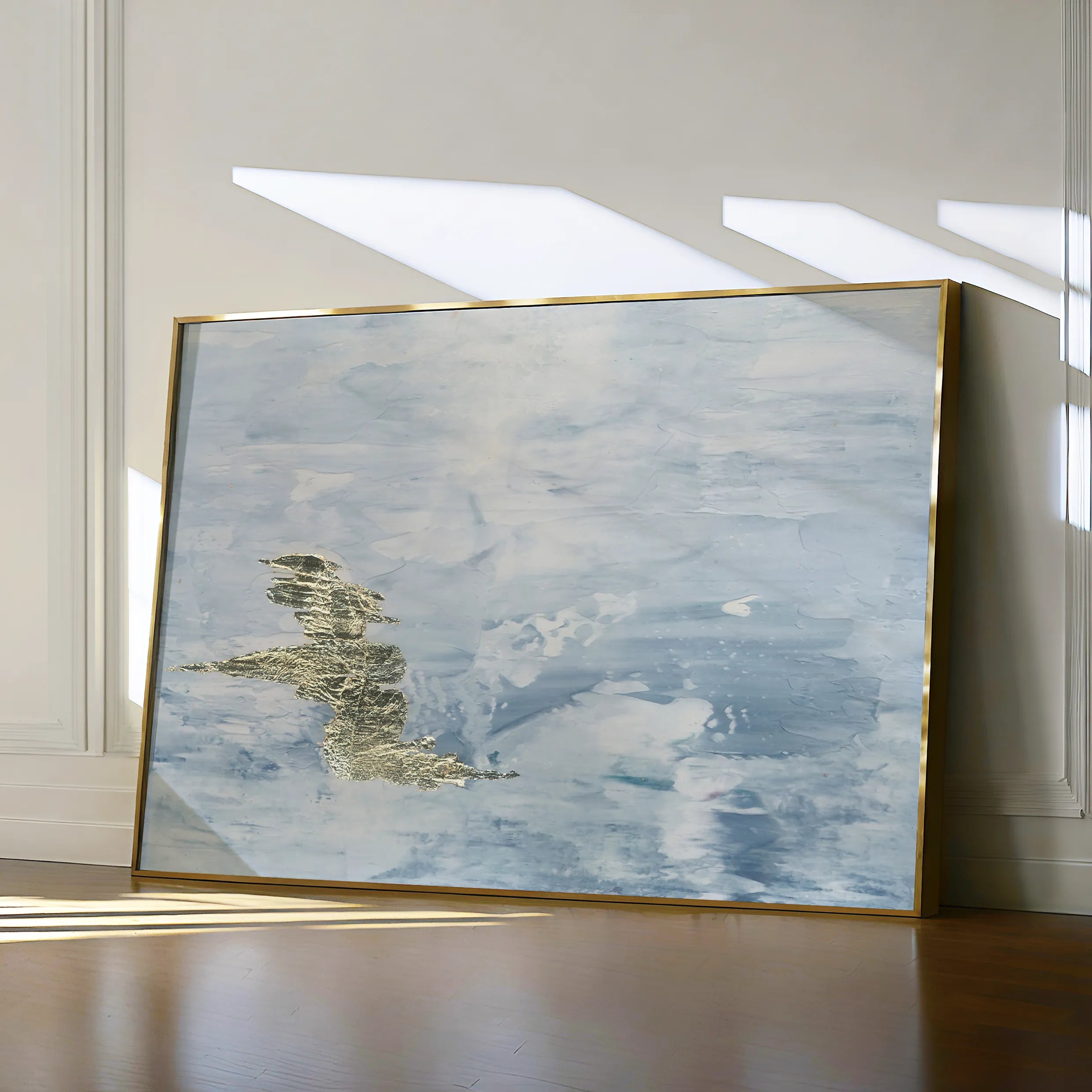 Abstract 063 Canvas Art 18" x 24" / 45 x 60 cm / Black
