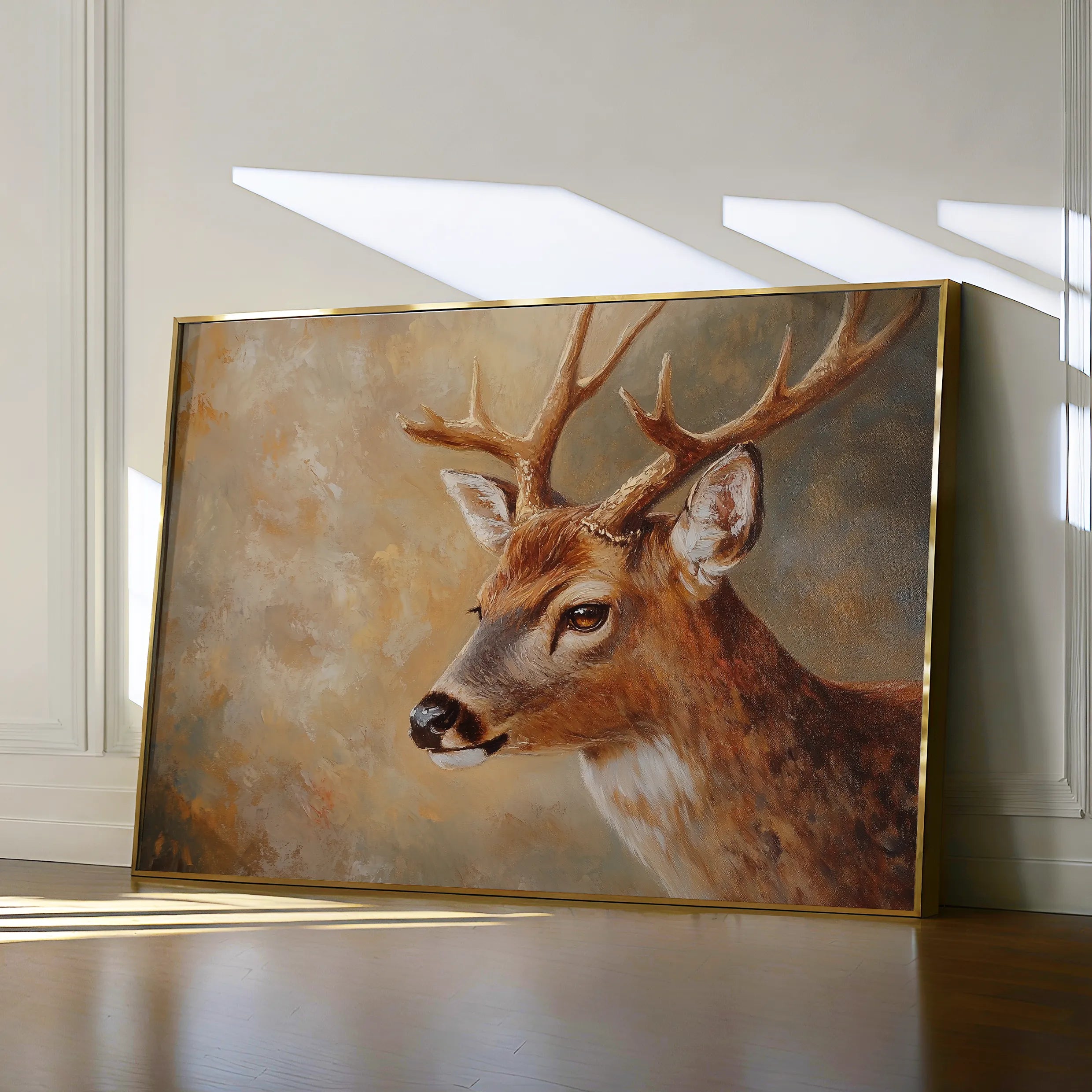 Animals 063 Canvas Art 18" x 24" / 45 x 60 cm / Black