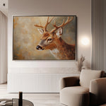 Animals 063 Canvas Art 18" x 24" / 45 x 60 cm / Black