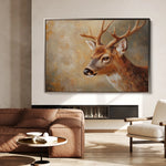 Animals 063 Canvas Art 18" x 24" / 45 x 60 cm / Black