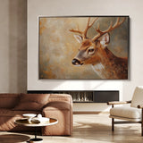 Animals 063 Canvas Art 18" x 24" / 45 x 60 cm / Black