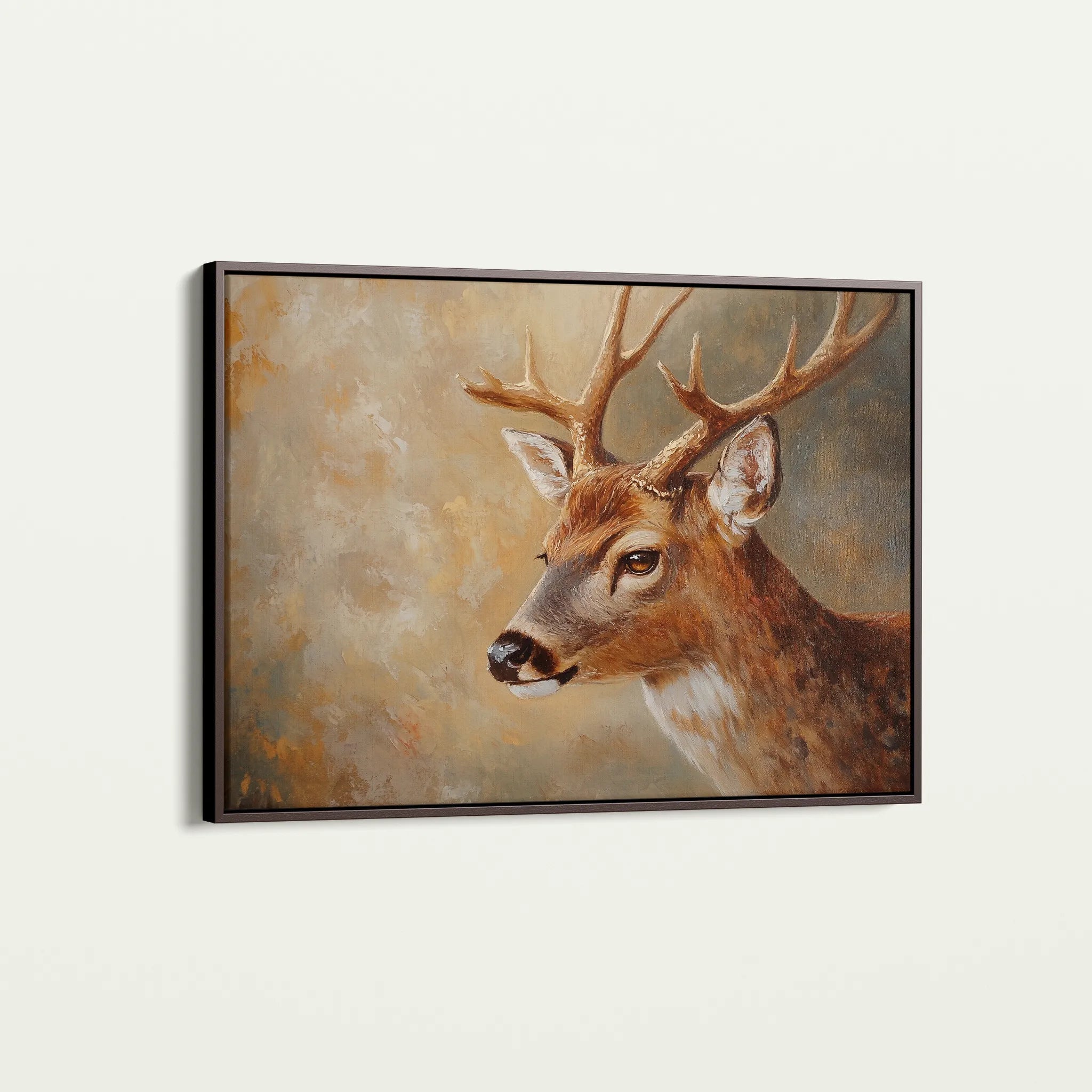 Animals 063 Canvas Art 18" x 24" / 45 x 60 cm / Black