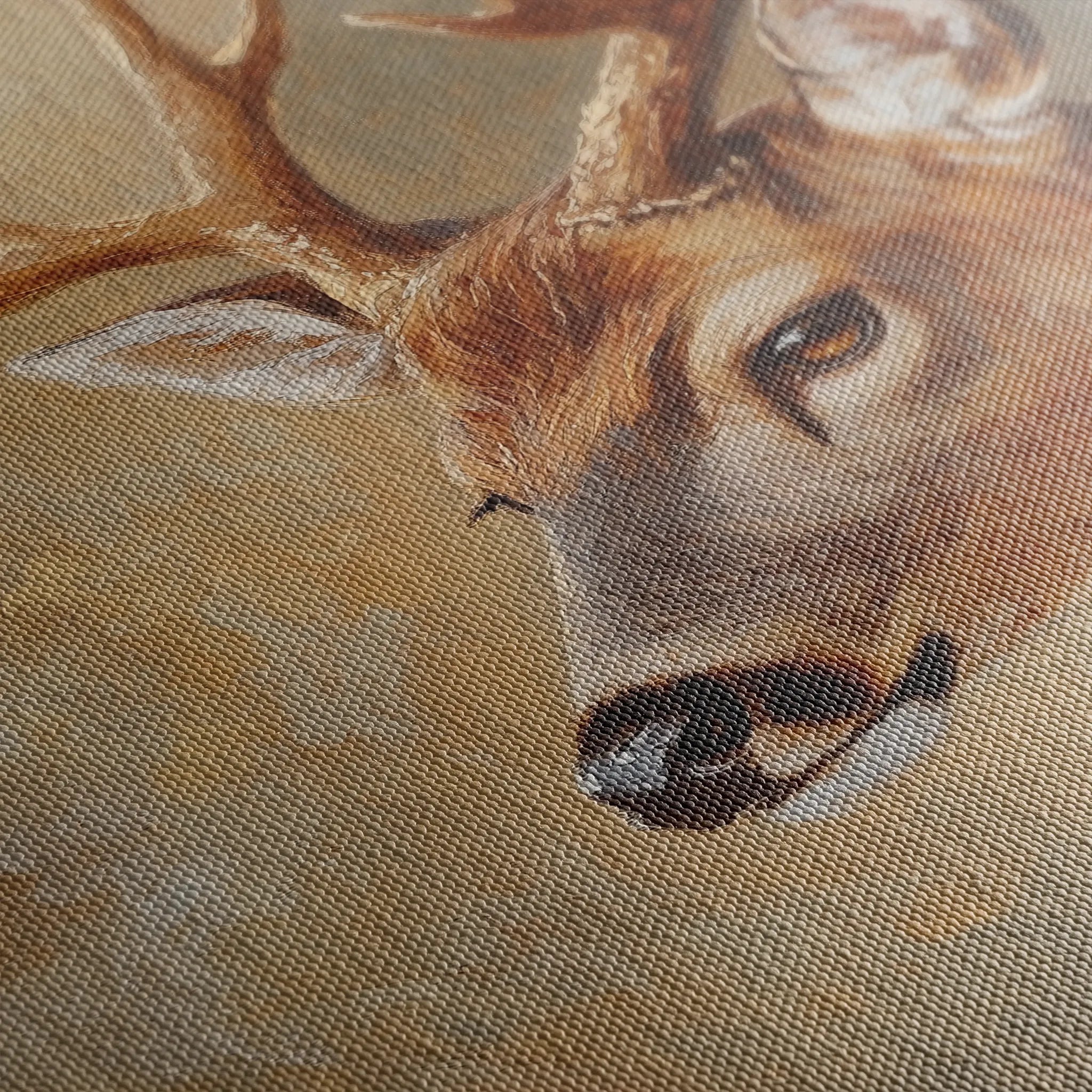 Animals 063 Canvas Art 18" x 24" / 45 x 60 cm / Black