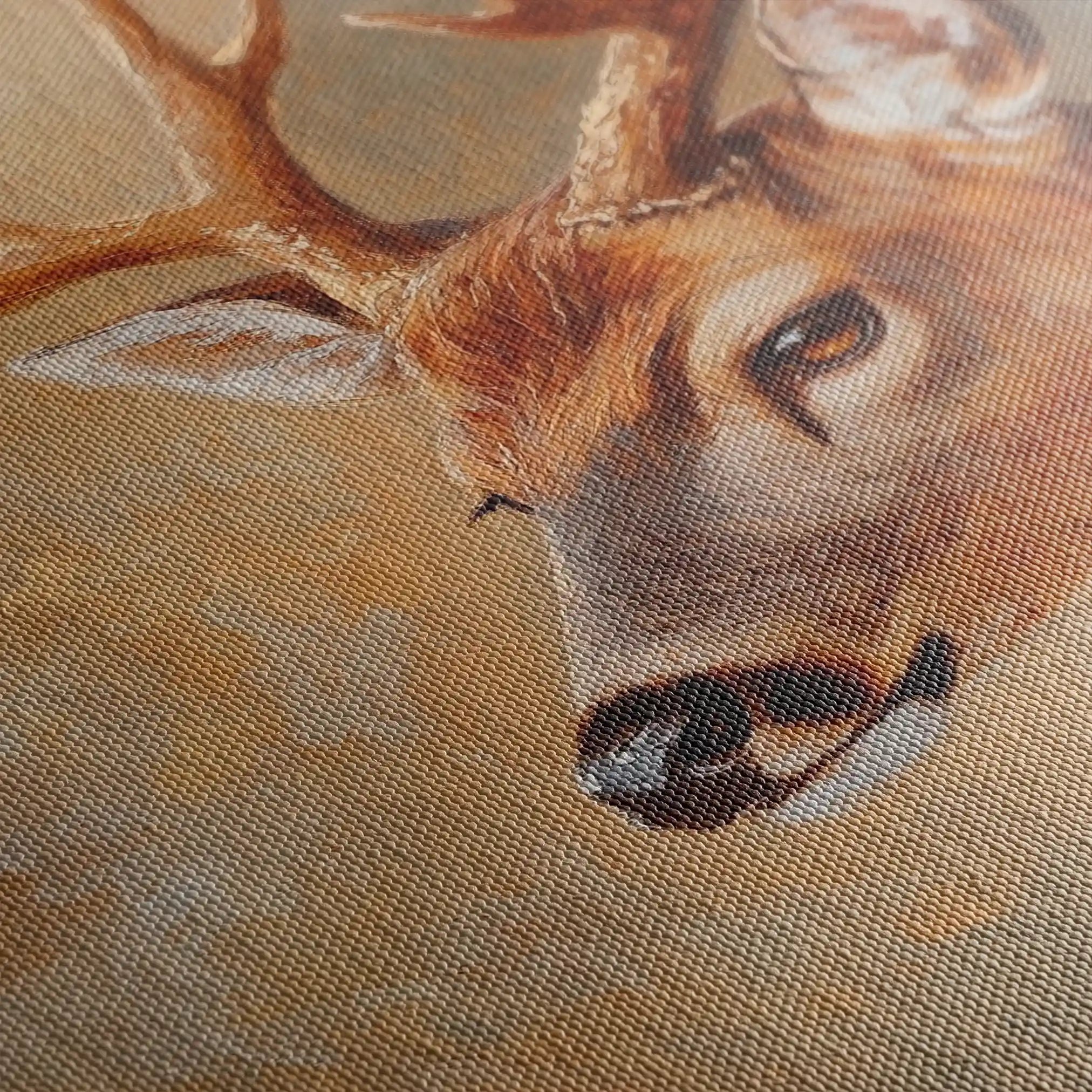 Animals 063 Canvas Art 60 x 40 cm / Black