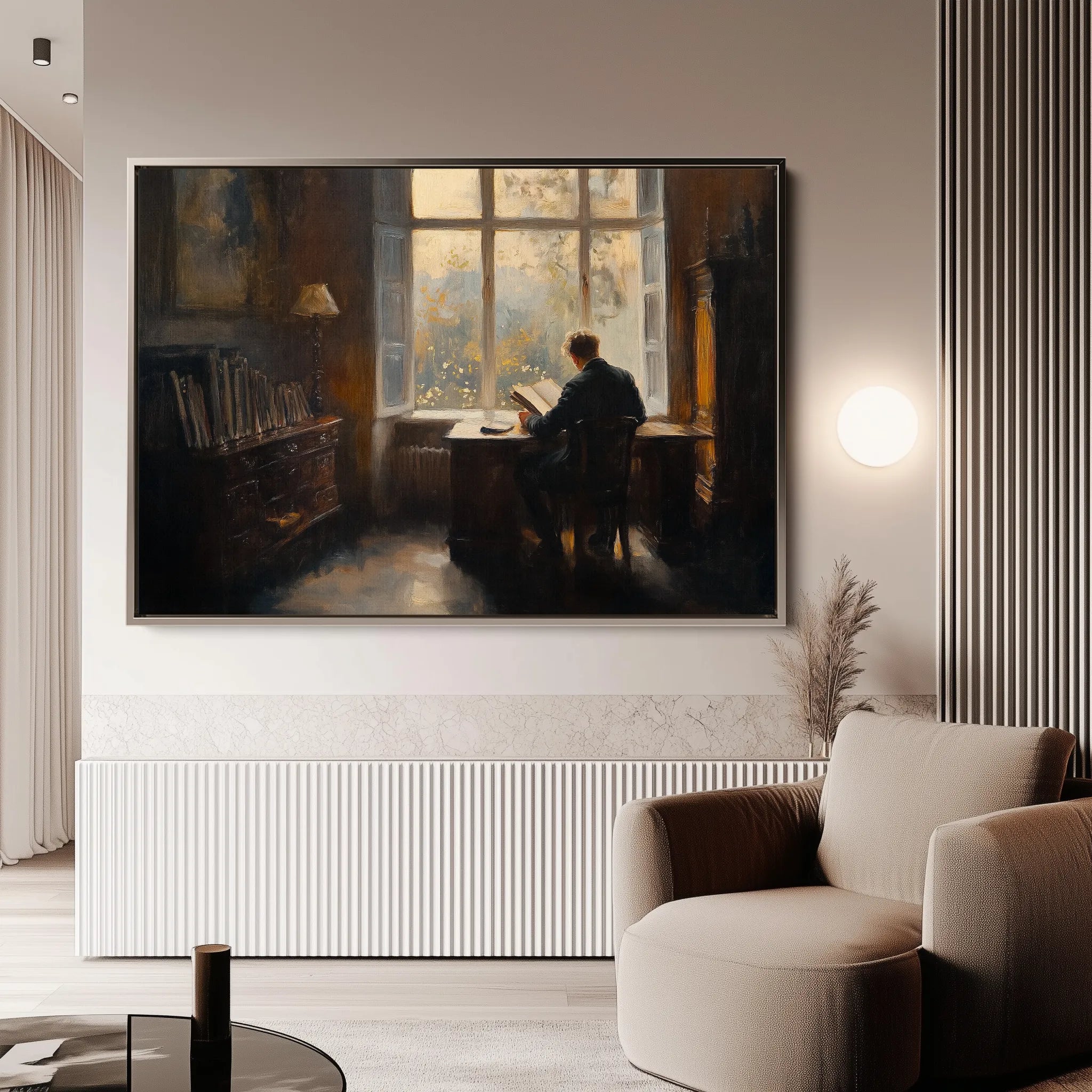 Classic 063 Canvas Art 18" x 24" / 45 x 60 cm / Black