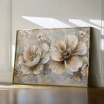 Floral 063 Canvas Art 18" x 24" / 45 x 60 cm / Black