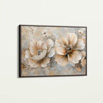 Floral 063 Canvas Art 60 x 40 cm / Black