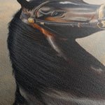 Horses 063 Canvas Art 60 x 40 cm / Black
