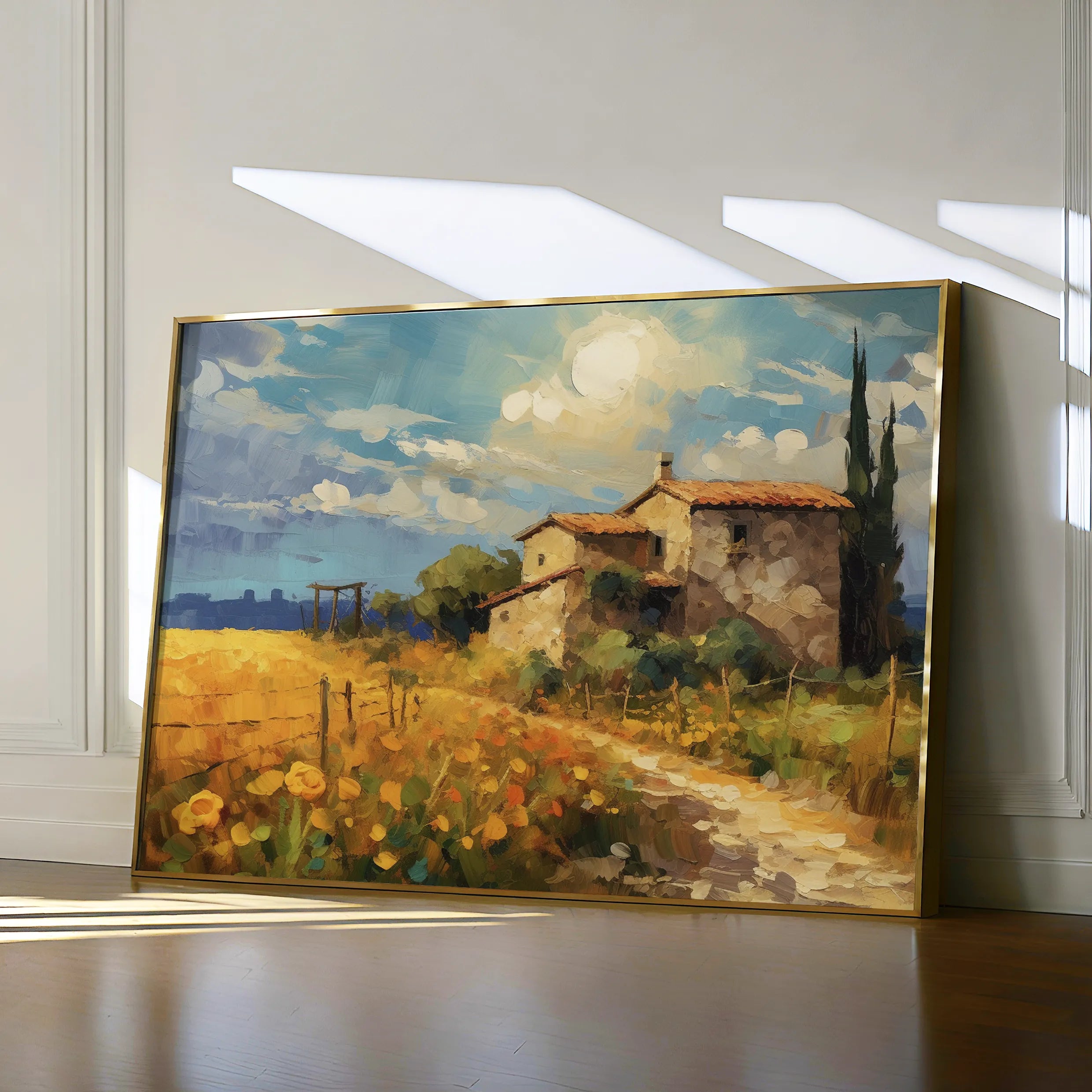 Landscape 063 Canvas Art 18" x 24" / 45 x 60 cm / Black