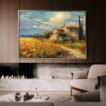 Landscape 063 Canvas Art 18" x 24" / 45 x 60 cm / Black