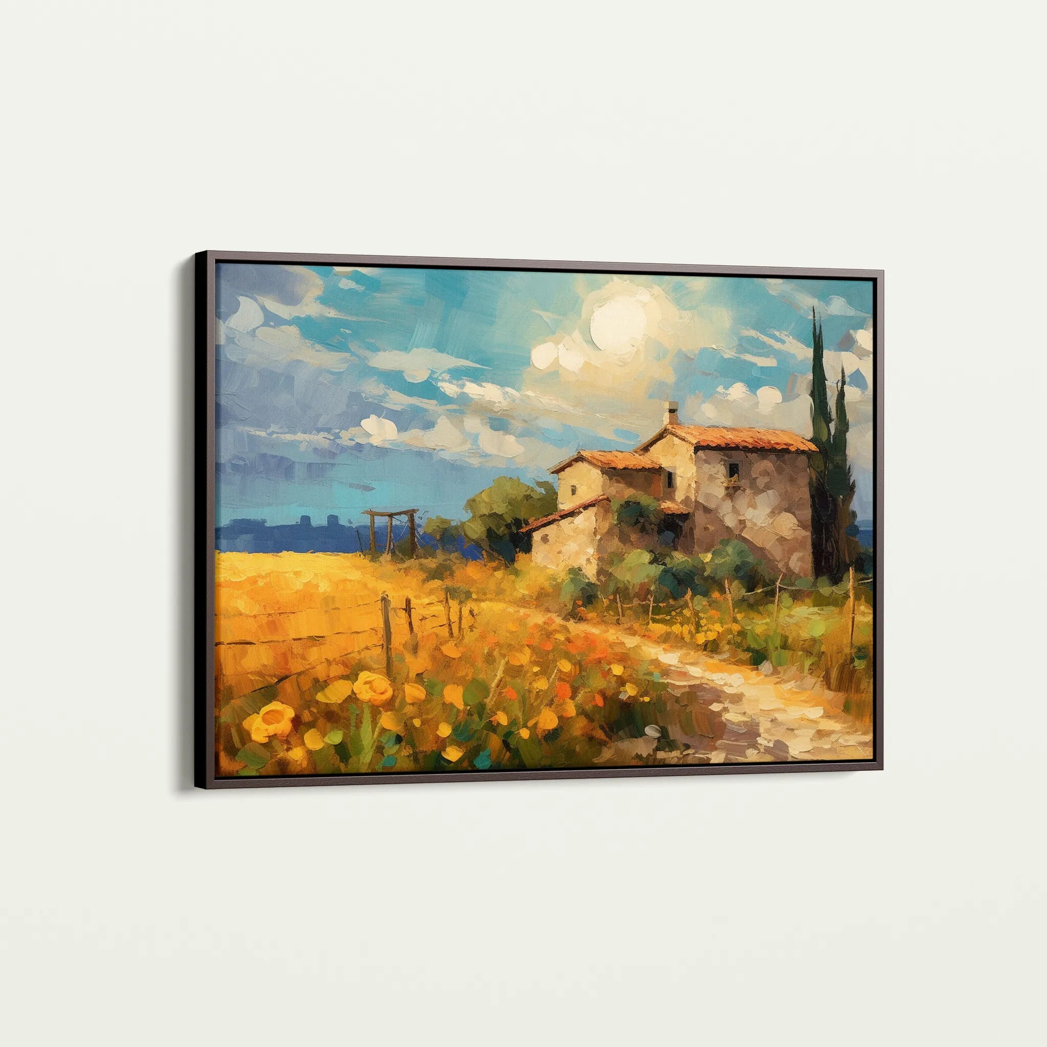 Landscape 063 Canvas Art 18" x 24" / 45 x 60 cm / Black