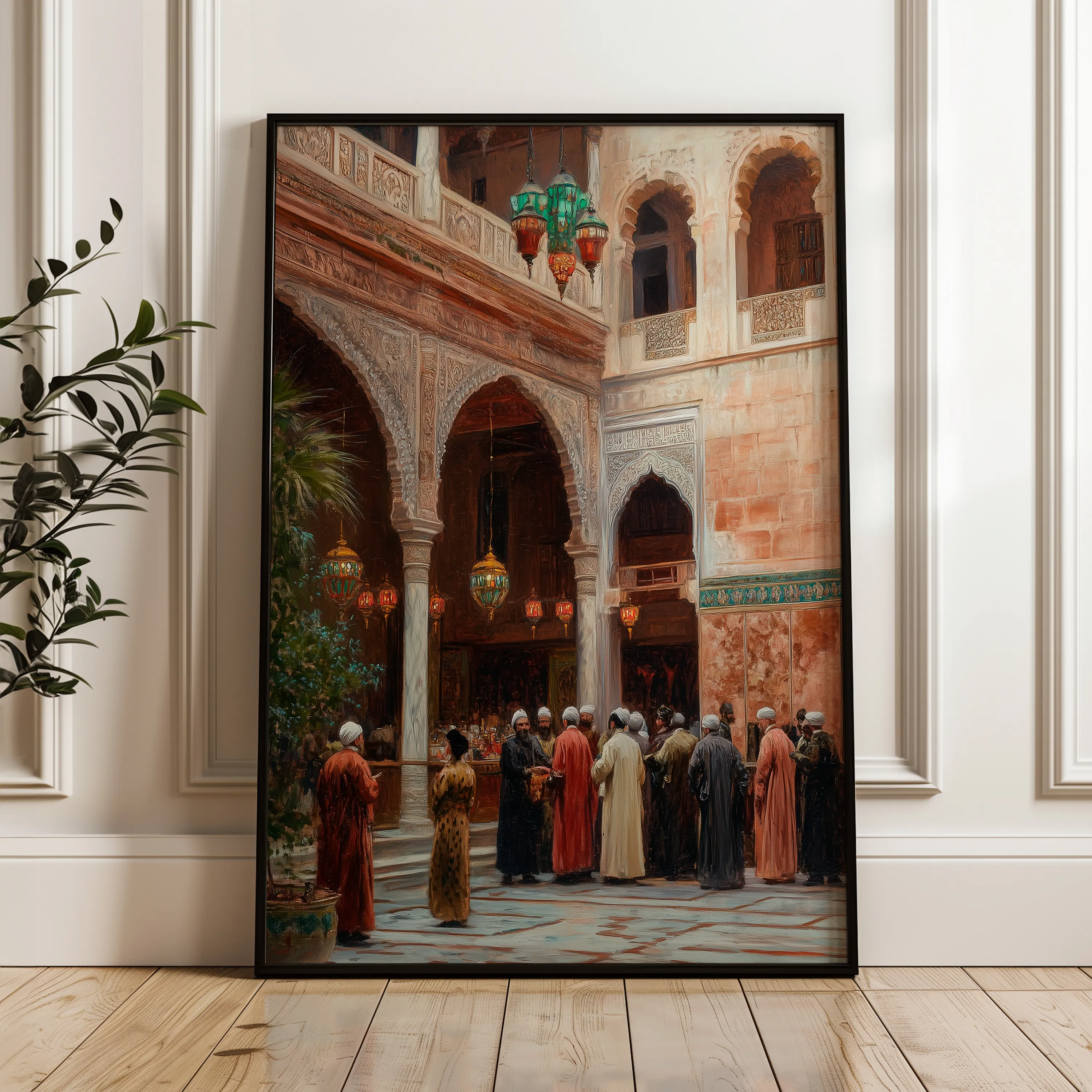 Orientalist 063 Canvas Art 18" x 24" / 45 x 60 cm / Black