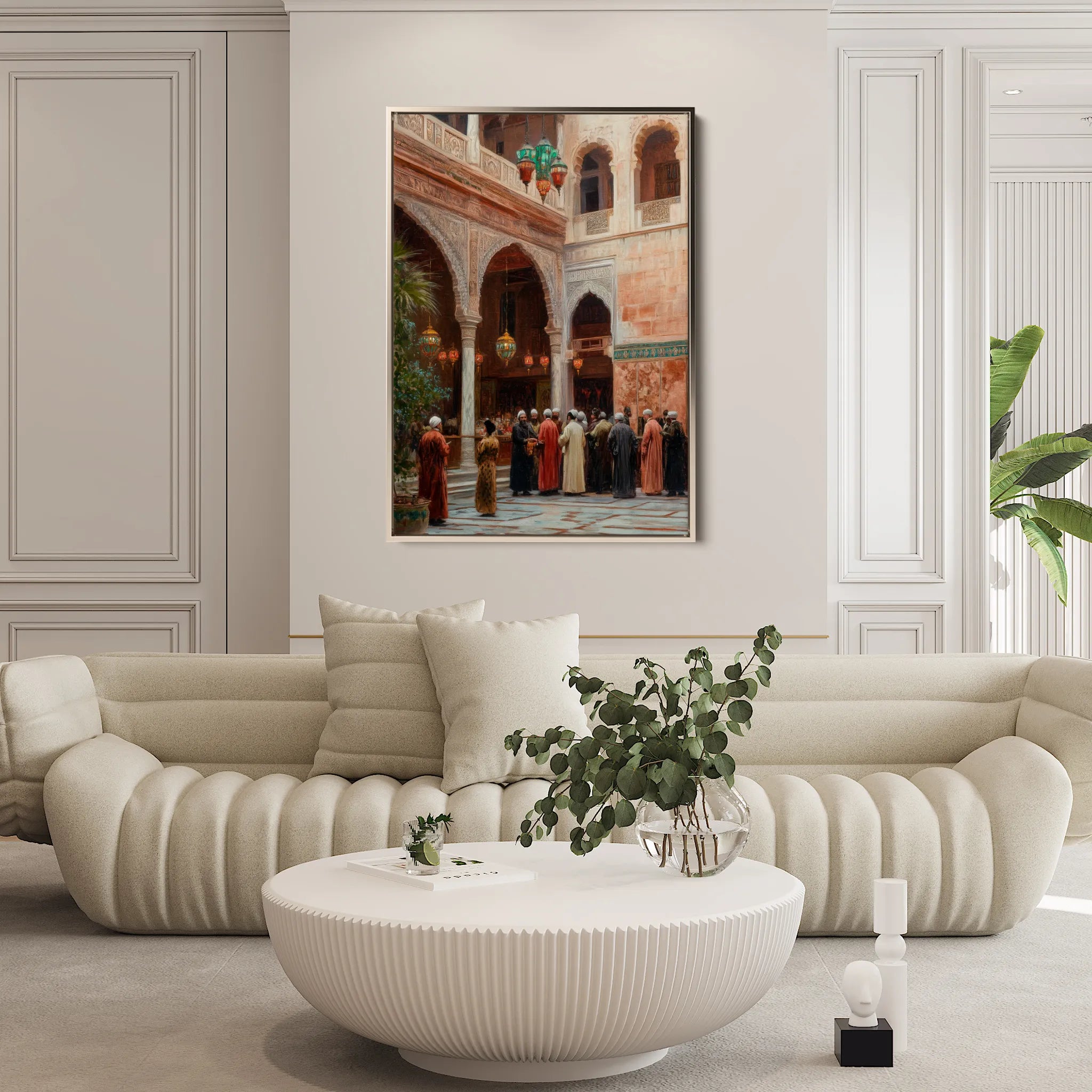 Orientalist 063 Canvas Art 18" x 24" / 45 x 60 cm / Black